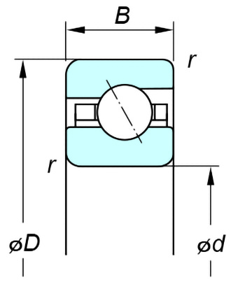 K-series super thin section ball bearings