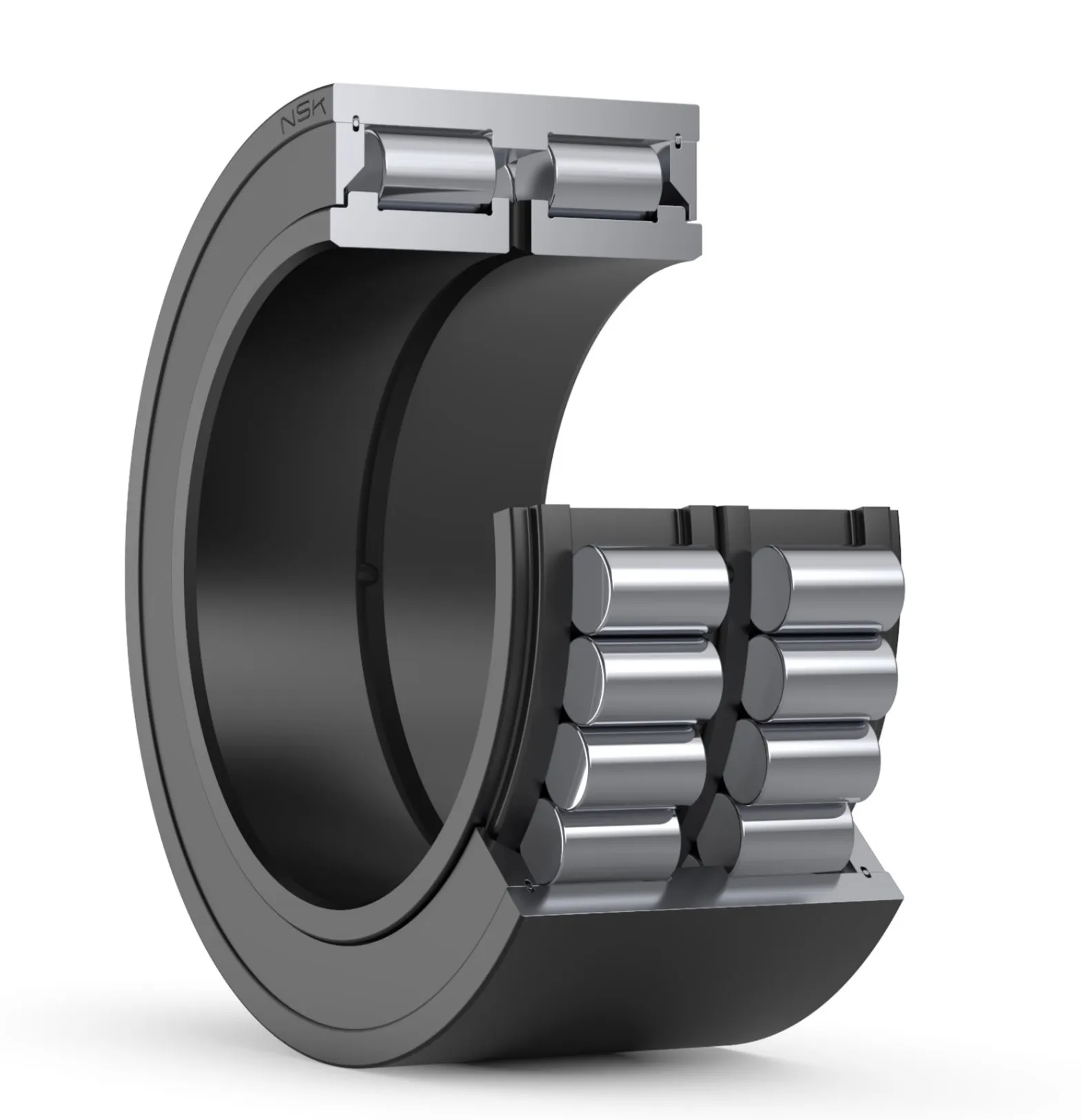 Full Complement Cylindrical Roller Bearings Double-Row For Sheaves: Prelubricated type